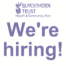 Image shows the Blackthorn Trust logo underneath which are the words we're hiring